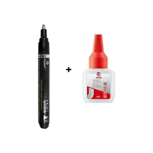 Stylo de restauration doré pour pierre tombale