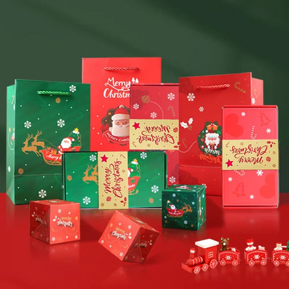 Boîte cadeau de Noël pop-up à effet explosion avec 25 petites boîtes surprises