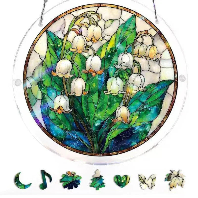 Puzzle Suspendu en Acrylique avec Attrape-Soleil de 83 Pièces