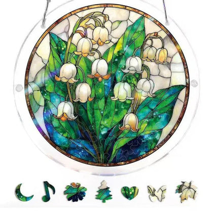 Puzzle Suspendu en Acrylique avec Attrape-Soleil de 83 Pièces