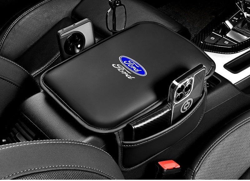Housse d’accoudoir pour console centrale de voiture avec poches latérales
