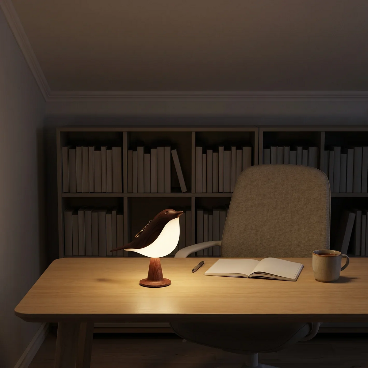 Lampe oiseau sans fil Cora avec variateur tactile