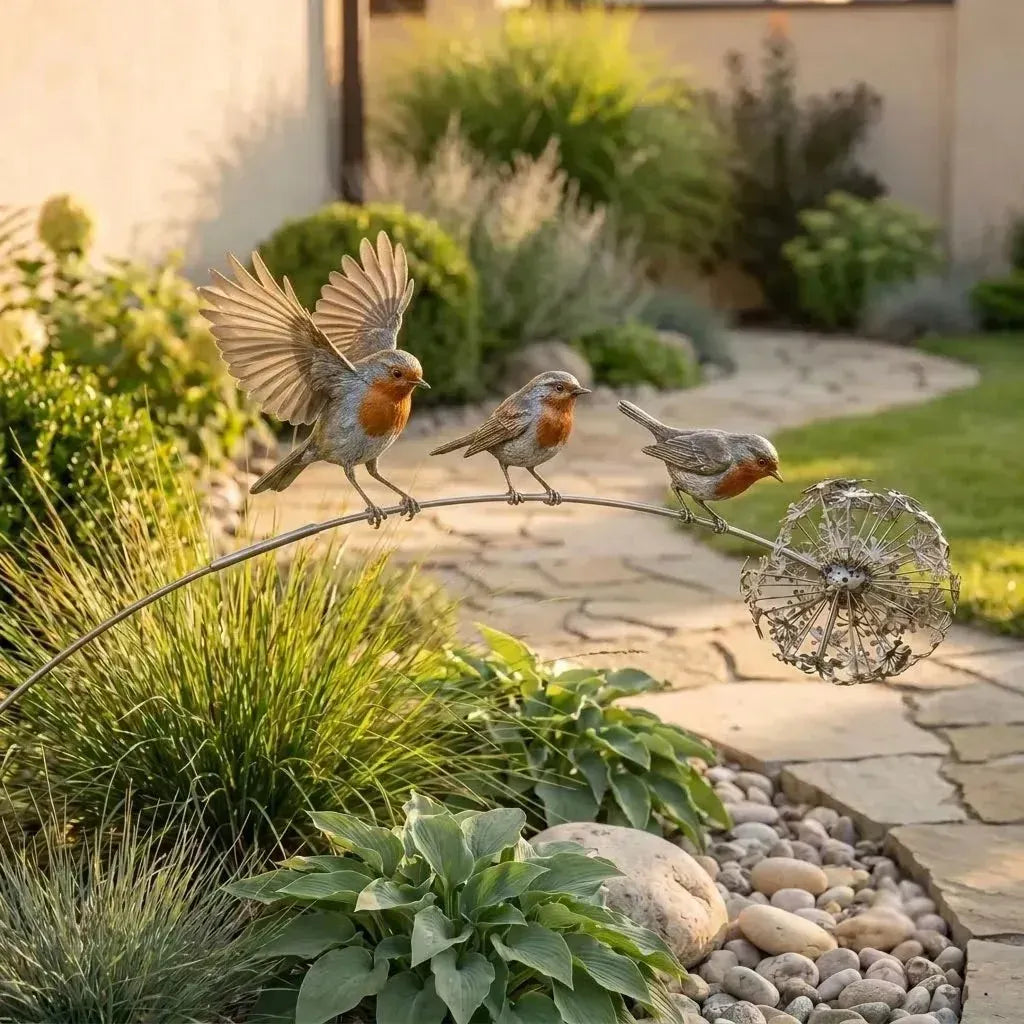 Décoration de jardin sur pique avec motif animalier
