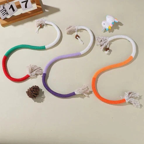 Jouet en corde à mâcher pour chat