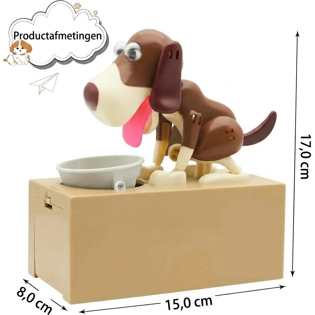 Tirelire chien robot électronique pour enfants