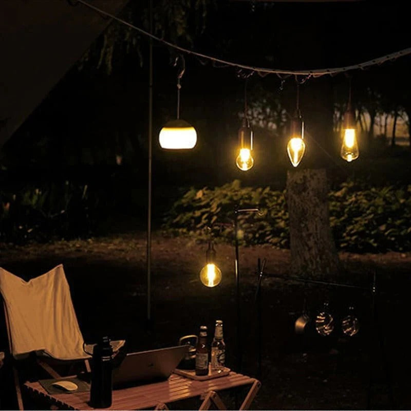 Lampe de tente solaire (Lanterne de camping LED rechargeable par USB)