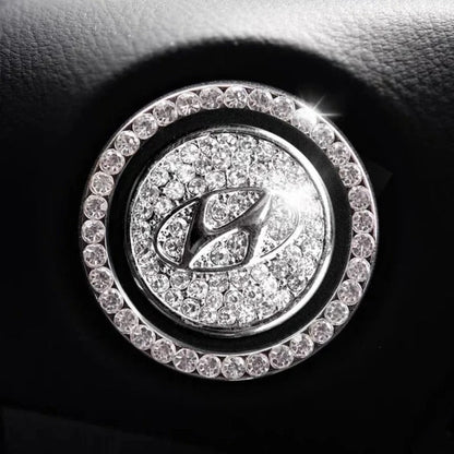 Anneau en strass pour bouton de démarrage de voiture