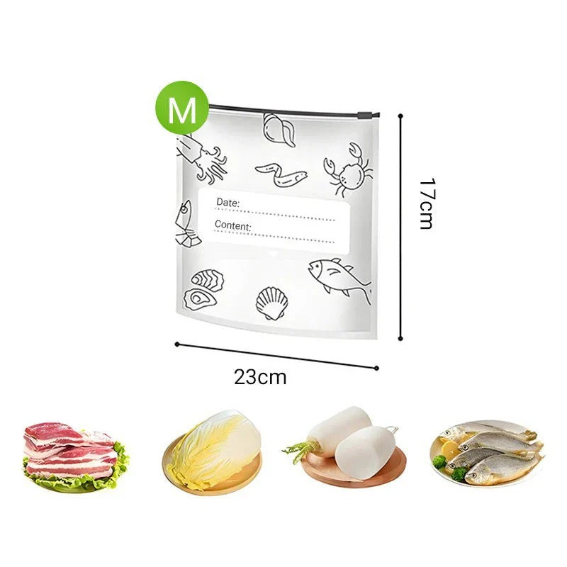 Sachets fraîcheur réutilisables en aluminium avec fermeture hermétique (lot de 10)