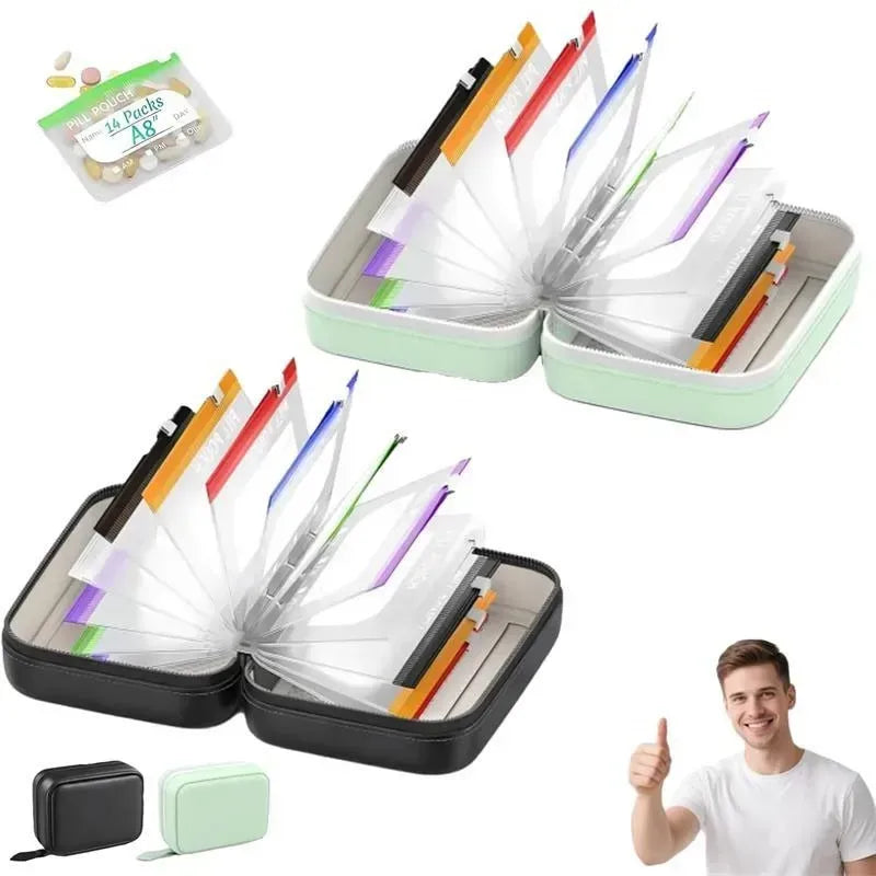 Pochettes étanches pour médicaments avec code couleur