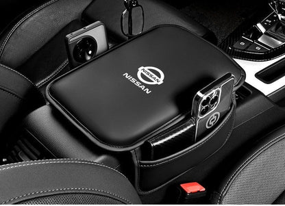 Housse d’accoudoir pour console centrale de voiture avec poches latérales