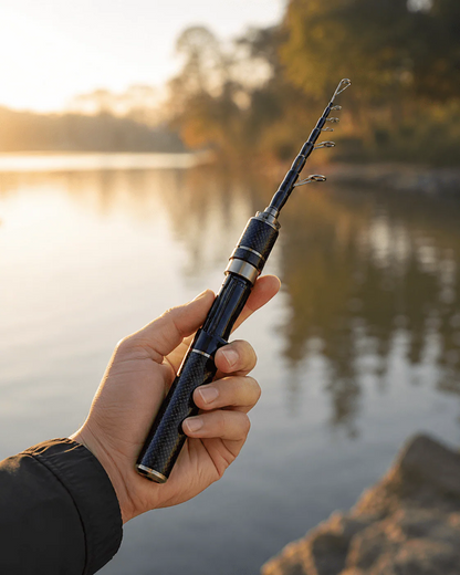 Carbon PocketRod canne à pêche télescopique en fibre de carbone 180 cm