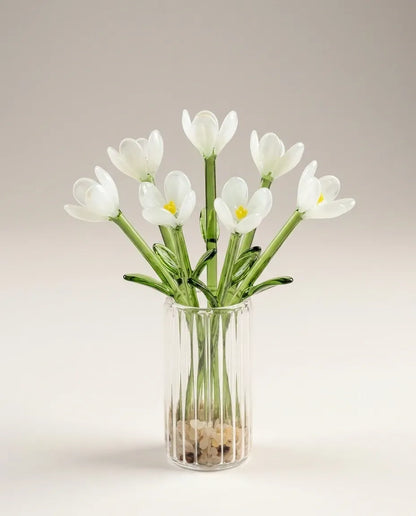 Ljuva Evighet mini-vases en verre faits main avec fleurs