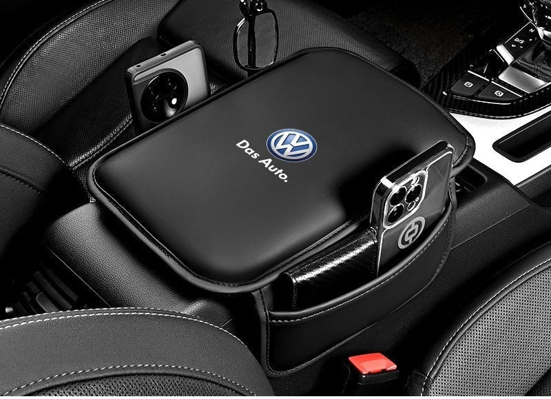 Housse d’accoudoir pour console centrale de voiture avec poches latérales
