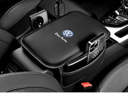 Housse d’accoudoir pour console centrale de voiture avec poches latérales