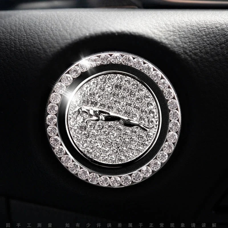 Anneau en strass pour bouton de démarrage de voiture