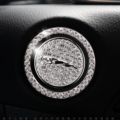 Anneau en strass pour bouton de démarrage de voiture