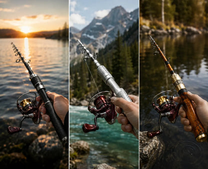 Carbon PocketRod canne à pêche télescopique en fibre de carbone 180 cm