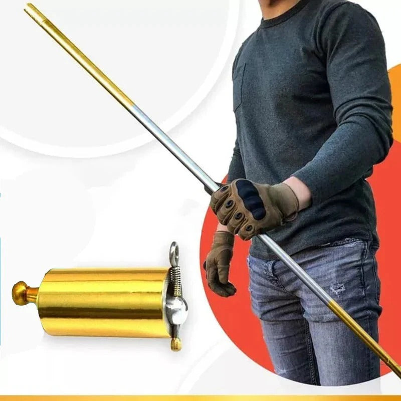 Bâton de sécurité télescopique en métal