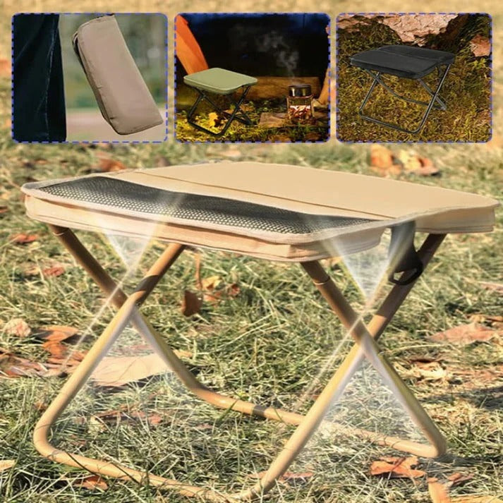 Tabouret pliable avec sac de transport pour les déplacements