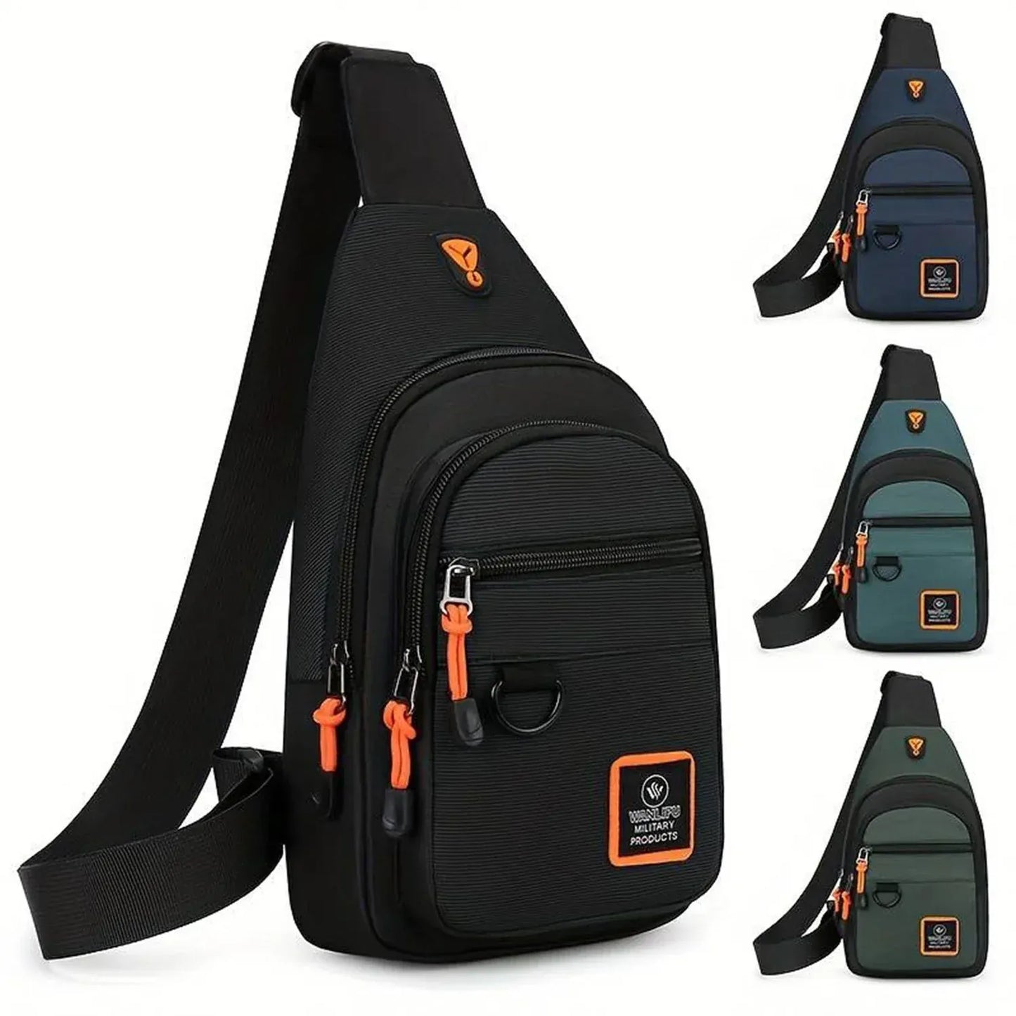 Sac bandoulière imperméable à plusieurs compartiments