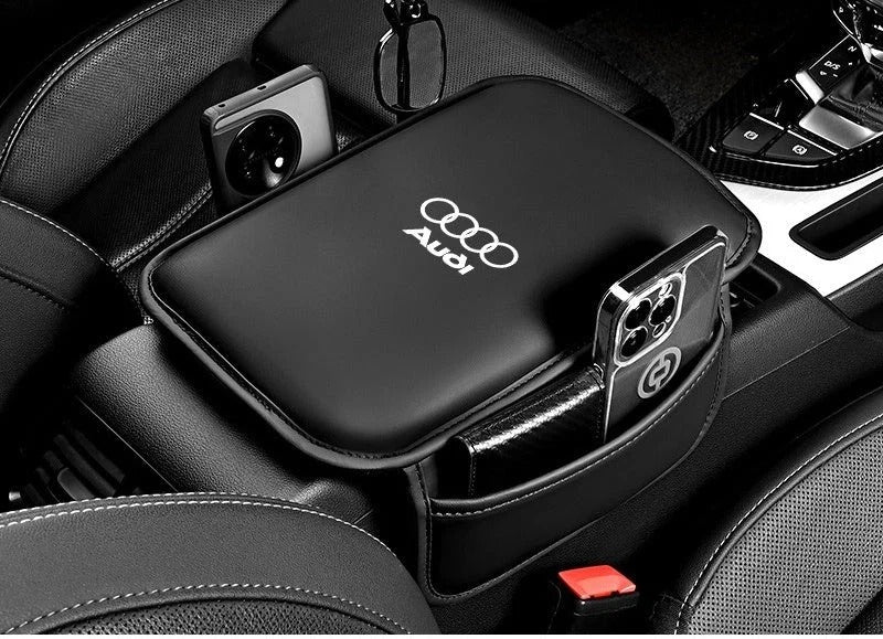 Housse d’accoudoir pour console centrale de voiture avec poches latérales