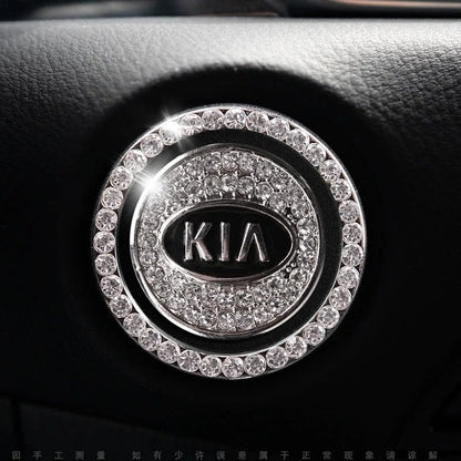 Anneau en strass pour bouton de démarrage de voiture