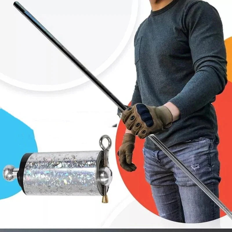 Bâton de sécurité télescopique en métal