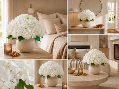Everbloom hortensias artificiels Real Touch aux couleurs d’automne