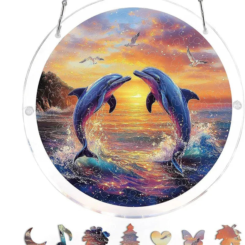 Puzzle Suspendu en Acrylique avec Attrape-Soleil de 83 Pièces