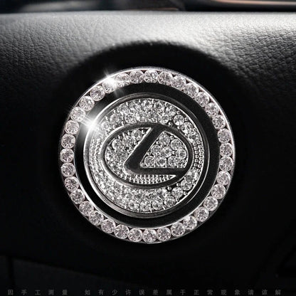 Anneau en strass pour bouton de démarrage de voiture