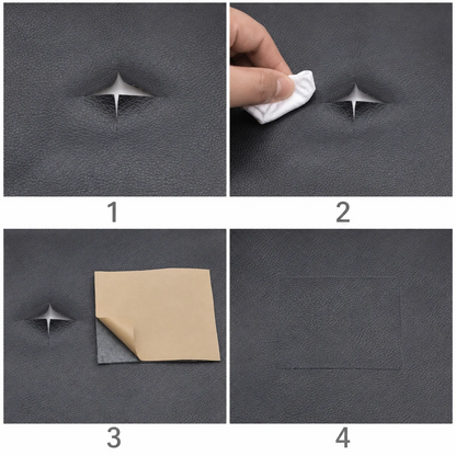 Patch de réparation autocollant en cuir