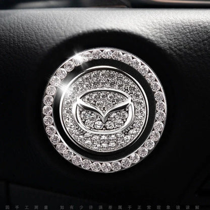 Anneau en strass pour bouton de démarrage de voiture
