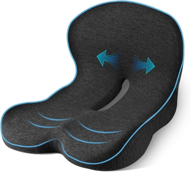 Coussin de siège antidérapant en mousse à mémoire de forme