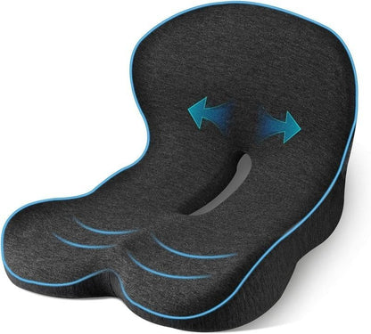 Coussin de siège antidérapant en mousse à mémoire de forme