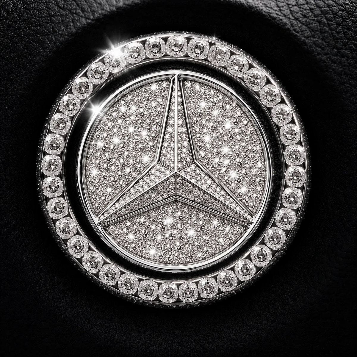 Anneau en strass pour bouton de démarrage de voiture