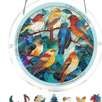 Puzzle Suspendu en Acrylique avec Attrape-Soleil de 83 Pièces