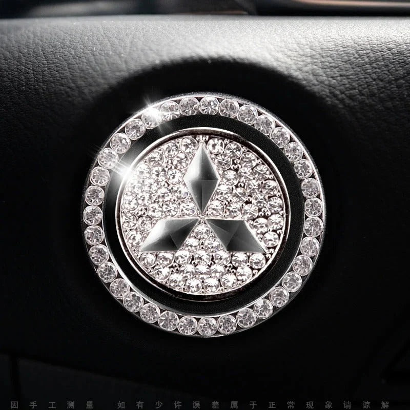 Anneau en strass pour bouton de démarrage de voiture