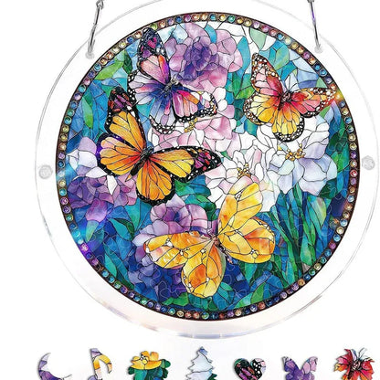 Puzzle Suspendu en Acrylique avec Attrape-Soleil de 83 Pièces
