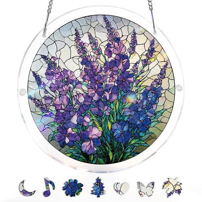 Puzzle Suspendu en Acrylique avec Attrape-Soleil de 83 Pièces