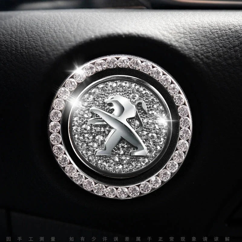 Anneau en strass pour bouton de démarrage de voiture
