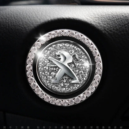 Anneau en strass pour bouton de démarrage de voiture