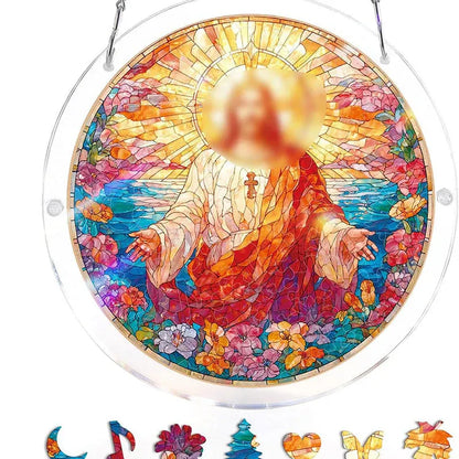 Puzzle Suspendu en Acrylique avec Attrape-Soleil de 83 Pièces