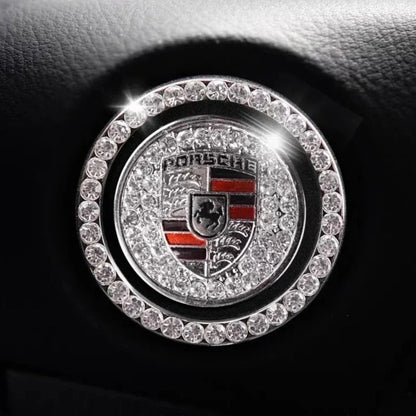 Anneau en strass pour bouton de démarrage de voiture