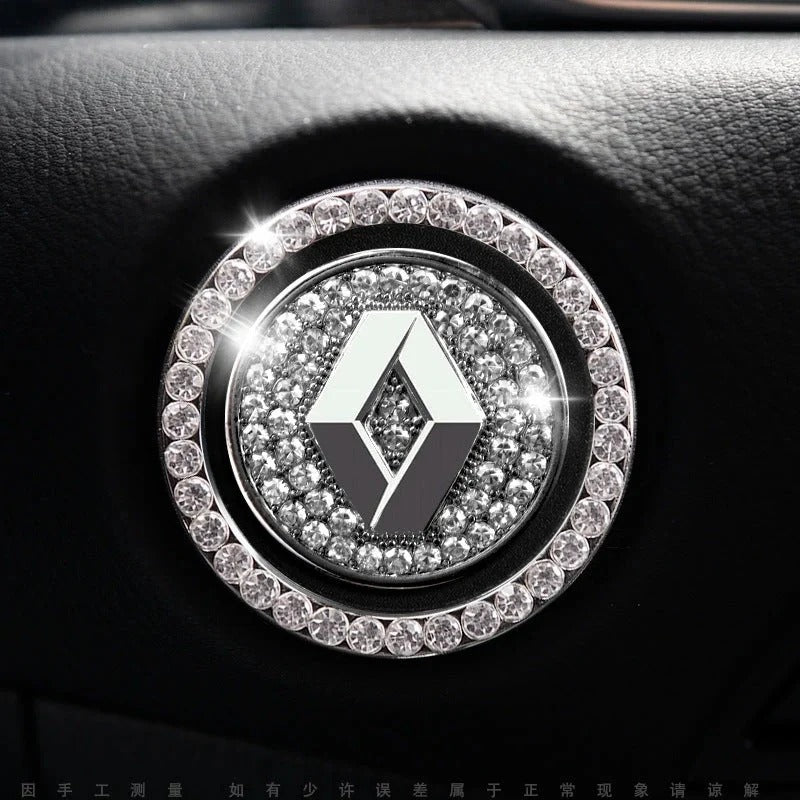 Anneau en strass pour bouton de démarrage de voiture