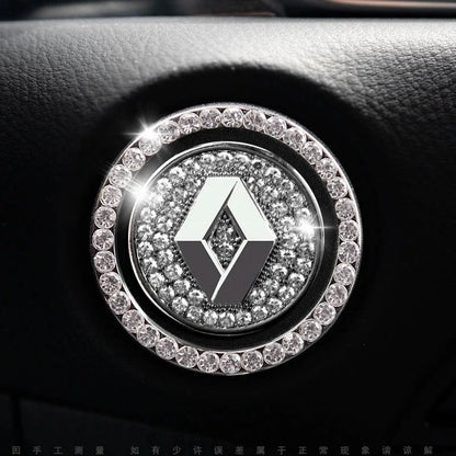 Anneau en strass pour bouton de démarrage de voiture