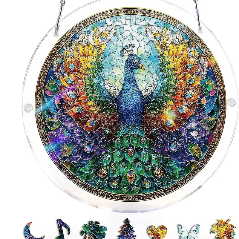 Puzzle Suspendu en Acrylique avec Attrape-Soleil de 83 Pièces
