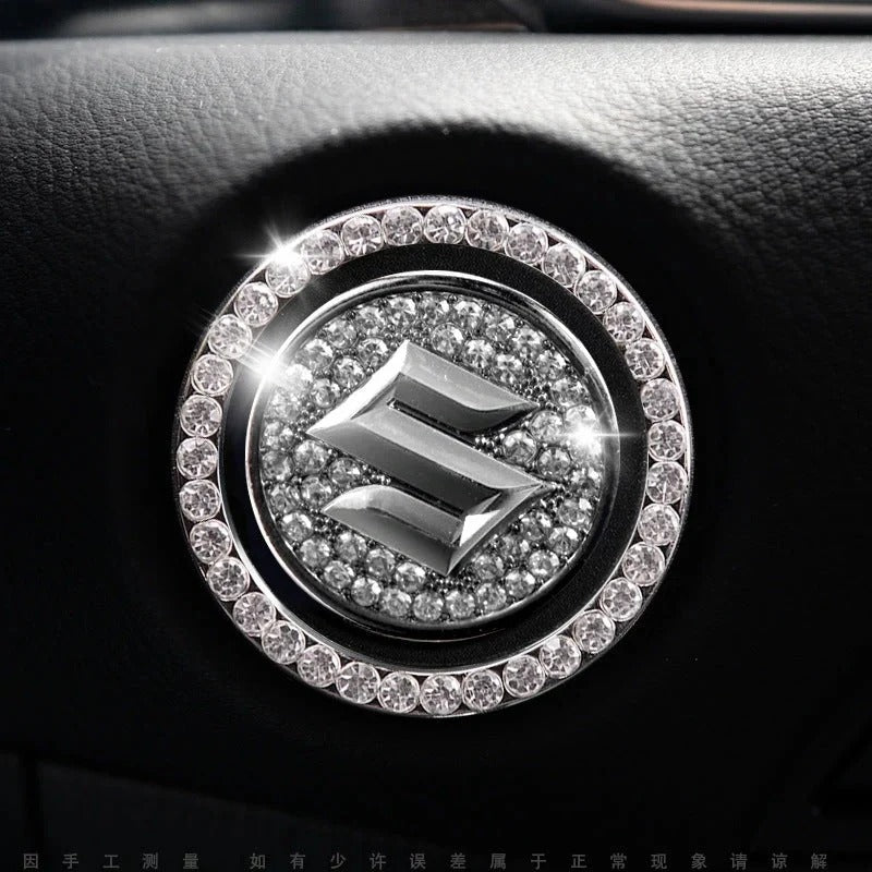Anneau en strass pour bouton de démarrage de voiture