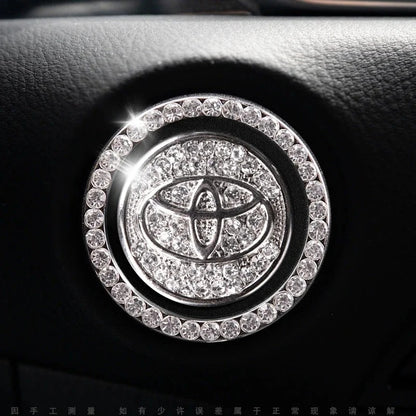 Anneau en strass pour bouton de démarrage de voiture