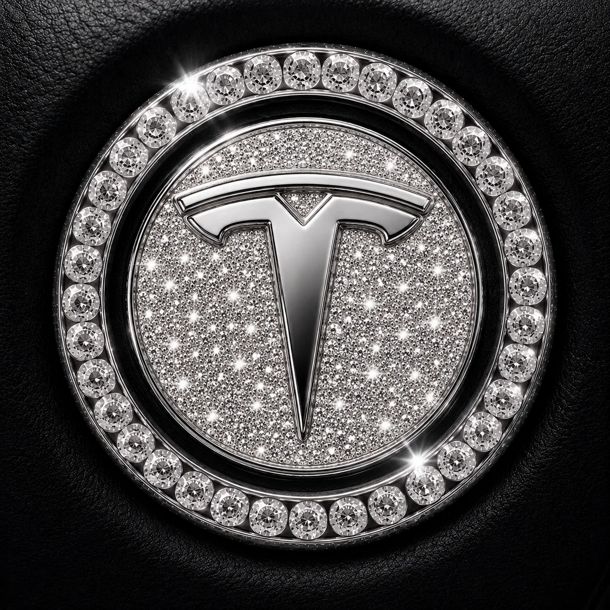 Anneau en strass pour bouton de démarrage de voiture