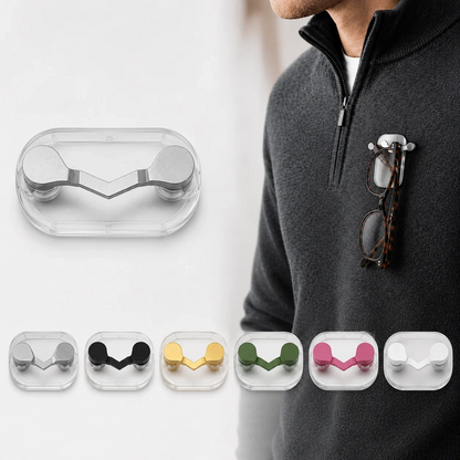 Porte-lunettes magnétique pour vêtements